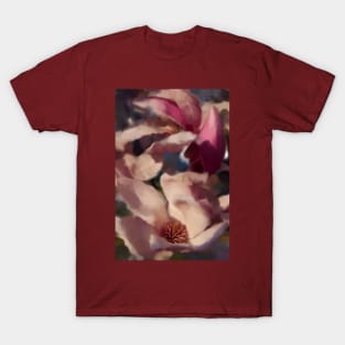 Impressionistic Pink Magnolia T-Shirt